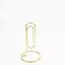 Gold 5 Sign Holders 5" Paperclip Metal Table Number Stands Party Decorations